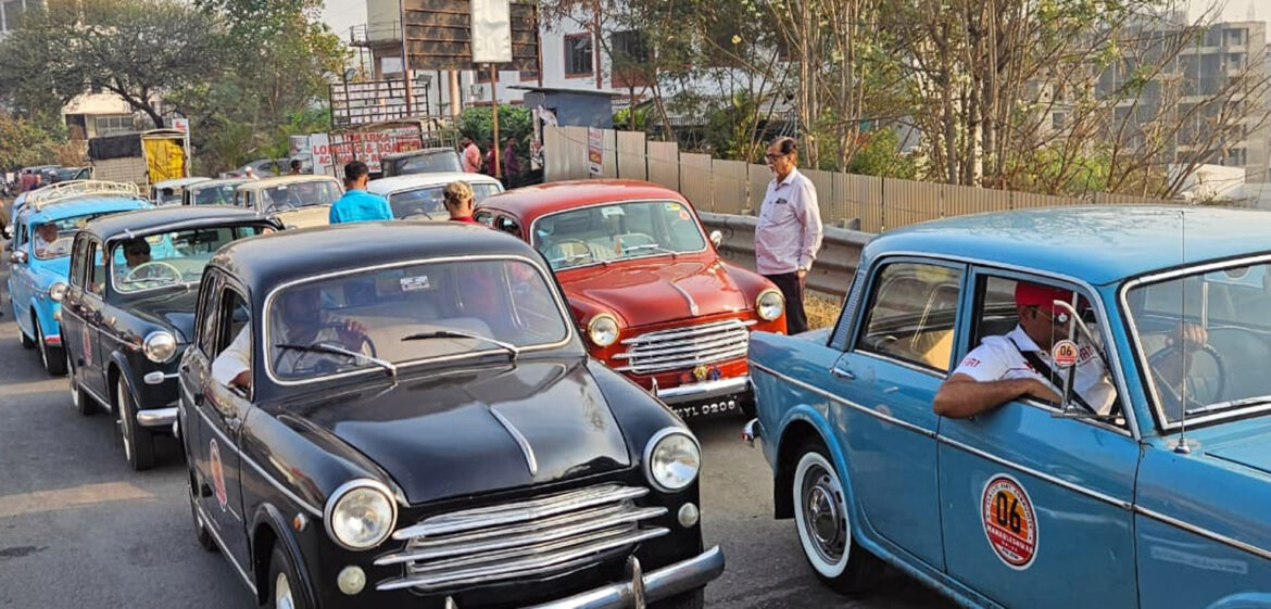 फियाट क्लासिक कार क्लब ऑफ इंडियातर्फे पुणे ते महाबळेश्वर रॅली; देखण्या गाड्यांनी वेधले लक्ष