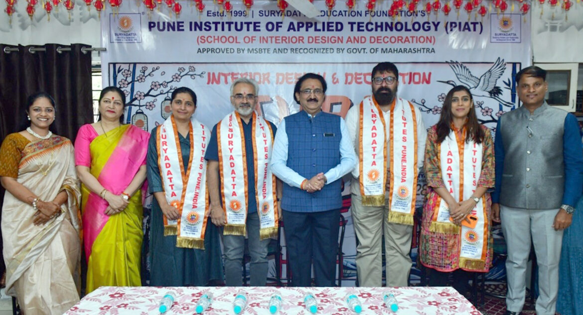 आर्कि. आशिष सचदे यांचे प्रतिपादन; ‘सूर्यदत्त’ संचालित पुणे इन्स्टिट्यूट ऑफ अप्लाईड टेक्नॉलॉजीतर्फे ‘ऑरा २०२६’ प्रदर्शन