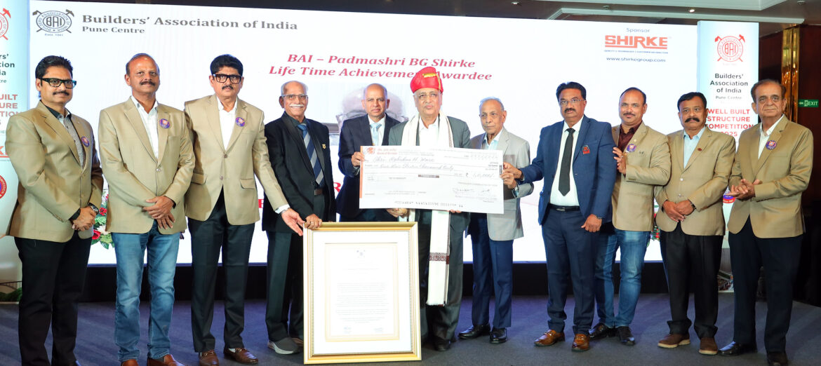राजेंद्र डहाळे यांचे प्रतिपादन; बिल्डर्स असोसिएशनतर्फे रोहिदास मोरे यांना ‘निर्माणरत्न २०२६’ जीवनगौरव पुरस्कार प्रदान
